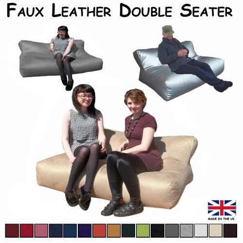 Faux leather bean bag - bean,