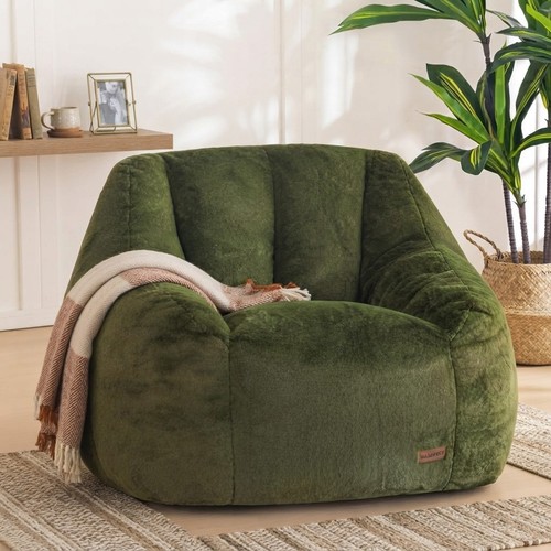 Soft faux fur - faux, bean