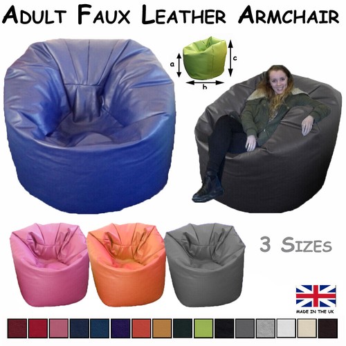 Large beanbag faux - faux, leather