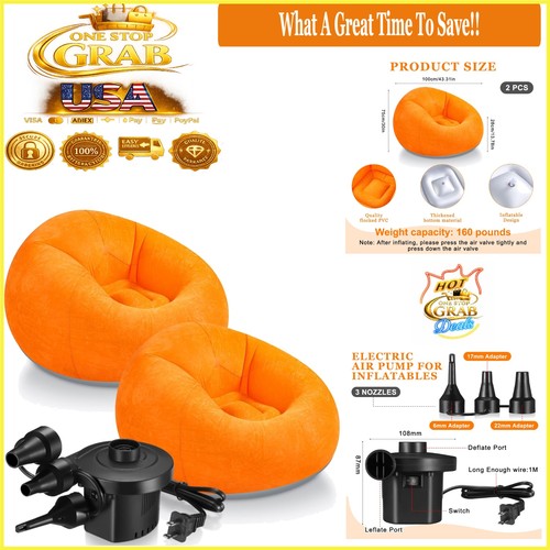 Pcs inflatable bean bag - 2,
