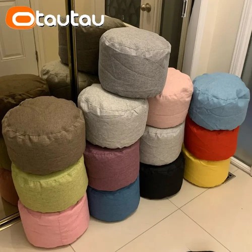 Round stool linen - round, bag